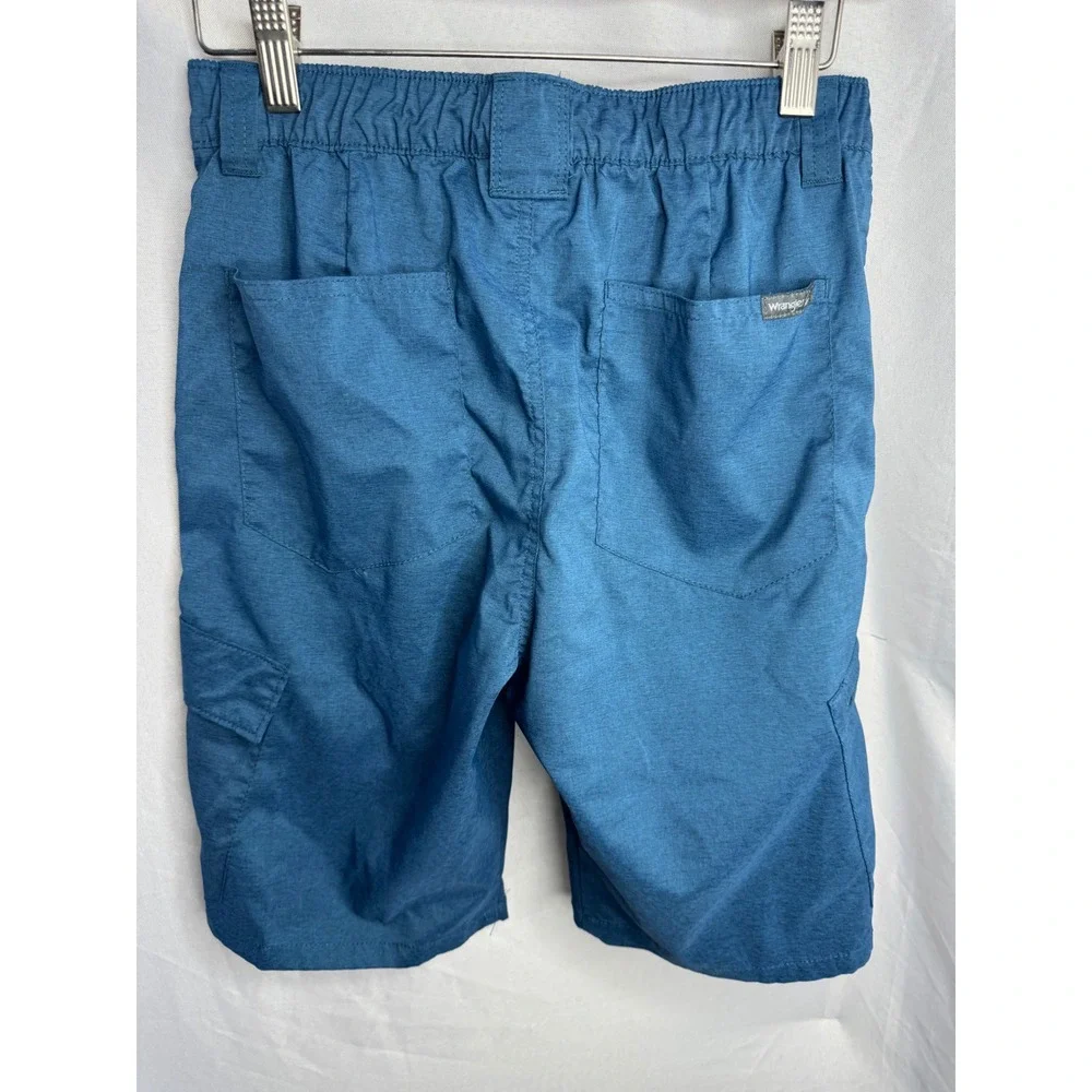Wrangler ATG Boys Blue Outdoor Cargo Shorts XL 14/16 Adjustable Belt 4TYBWDT